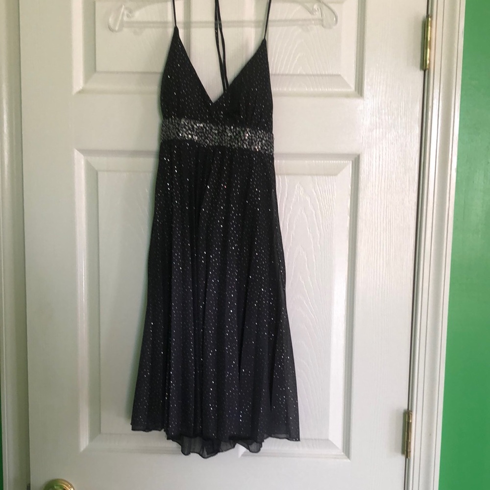 Love Tease.. junior size 5.. black with silver sparkles